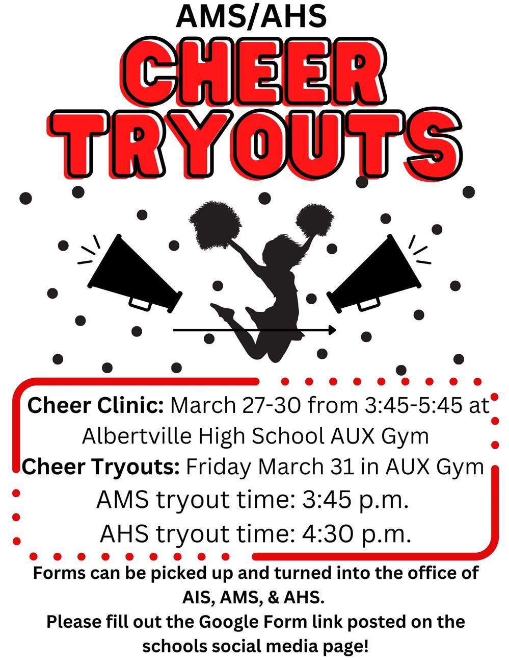  Cheer Tryout Information